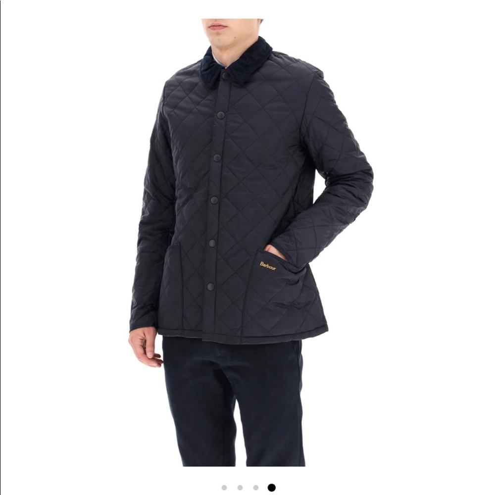 Barbour heritage linsdale quilted jacket, navy